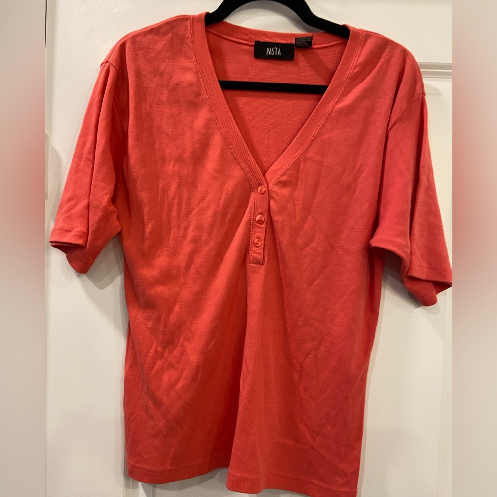 Pasta Brand Short Sleeve Blouse 👚 Size Small